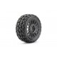 Jetko EX Tomahawk 1:8 Rallye Belted Tyre Black Wheels 17mm Hex (2)
