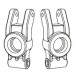 MJX Rear Hub Carrier