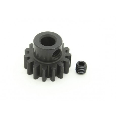 PIÑON 15T (M1) 5MM SHAFT STEEL HARD COATED