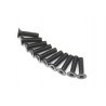 SCREW COUNTERSUNK HEX 3X12MM STEEL BLACK (10PCS)
