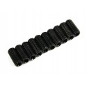 SCREW GRUB HEX 3X6MM STEEL BLACK (10PCS)