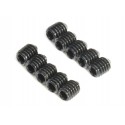XRAY SCREW GRUB 4X5MM STEEL BLACK (10PCS)