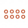 TAMIYA 5MM GEAR DIFFERENTIAL O-RINGS (RED/8PCS)