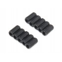 SCREW GRUB 4X8MM STEEL BLACK (10PCS)