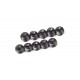 SCREW GRUB 4X3MM STEEL BLACK (10PCS)