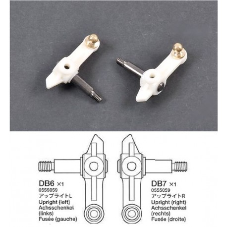 TAMIYA DT02/DT03 FRONT UPRIGHTS