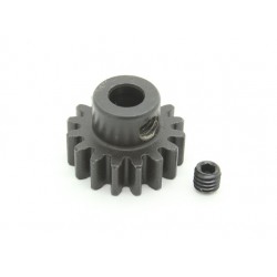 PIÑON 16T (M1) 5MM SHAFT STEEL HARD COATED