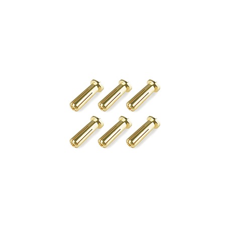 XTR CONECTOR MACHO ORO 5MM   ULTRA LOW  RESISTANCE (6PCS)