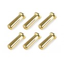 XTR CONECTOR MACHO ORO 5MM   ULTRA LOW  RESISTANCE (6PCS)