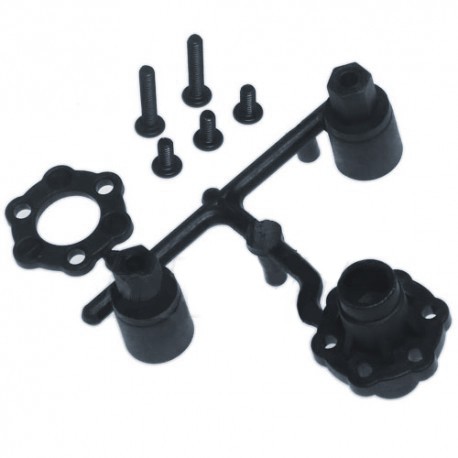 3 RACING  SAKURA D3/D4  PLASTIC SOLID AXLE